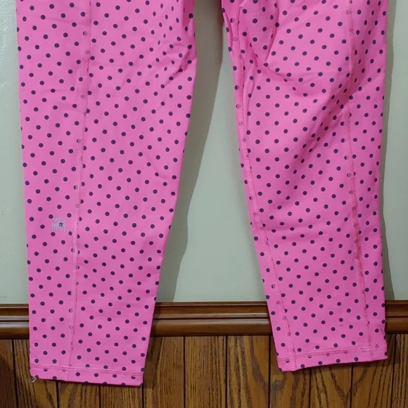 Victoria's Secret VSX Vintage Hot Pink Polkadot Capris M - Picture 6 of 7